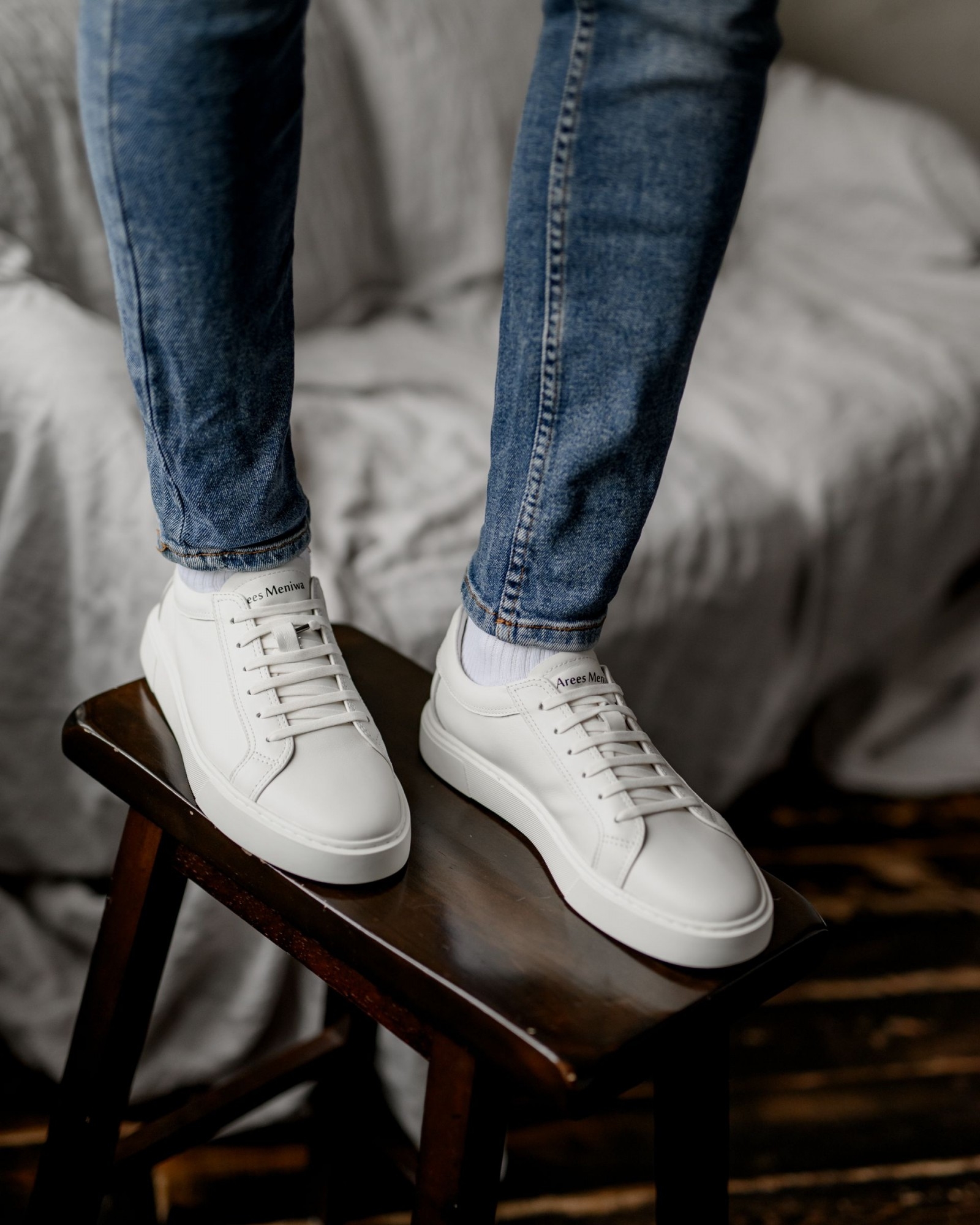 Белые кеды Aries Meniwa (520)