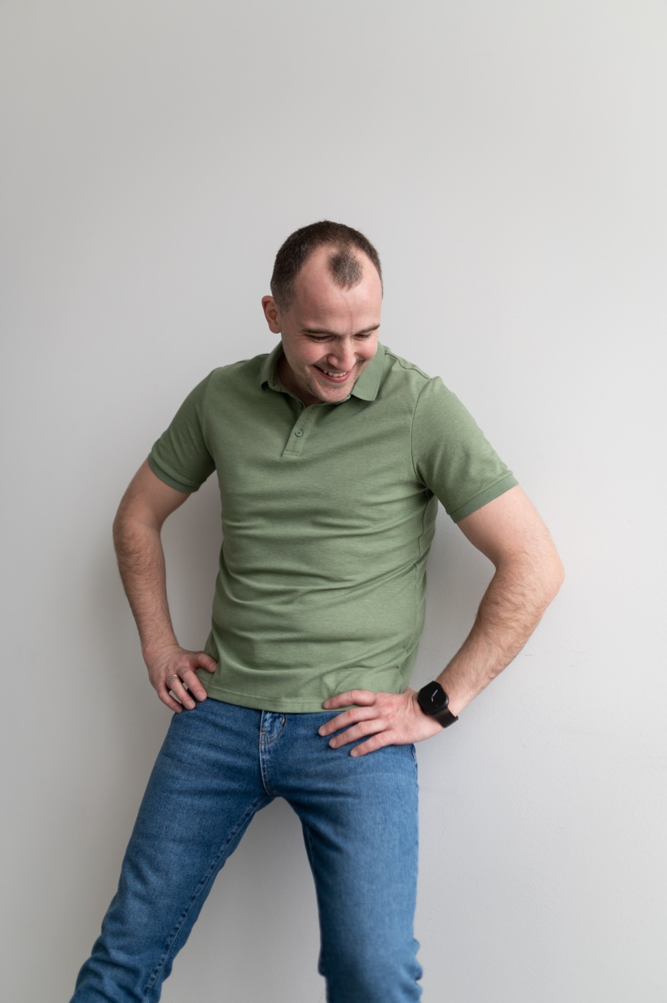 Зелёное поло CMT (M018)