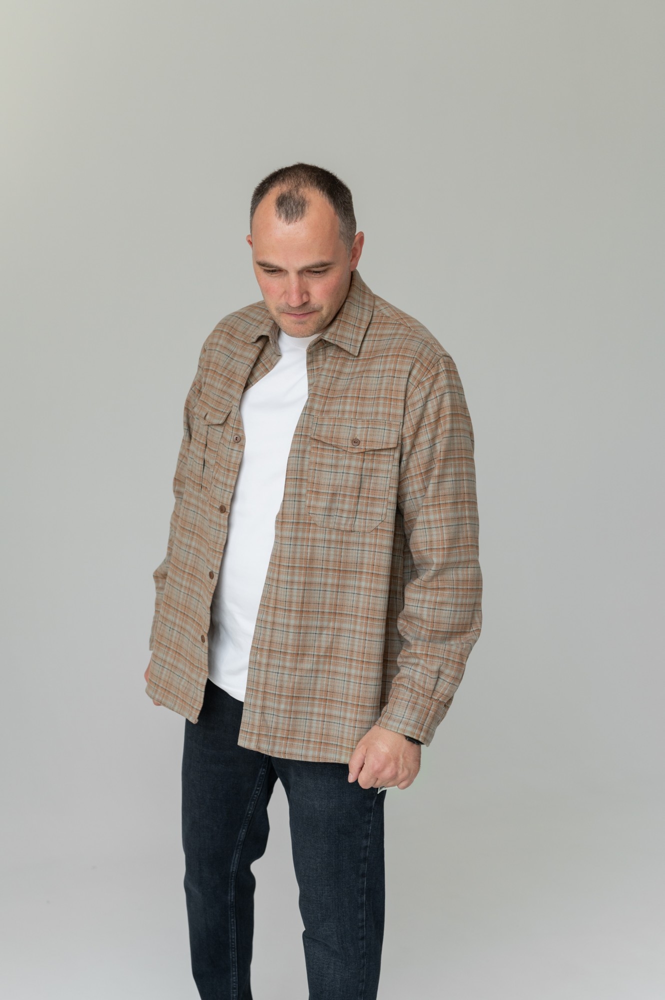 Рубашка из фланелевой ткани CMT (S046)