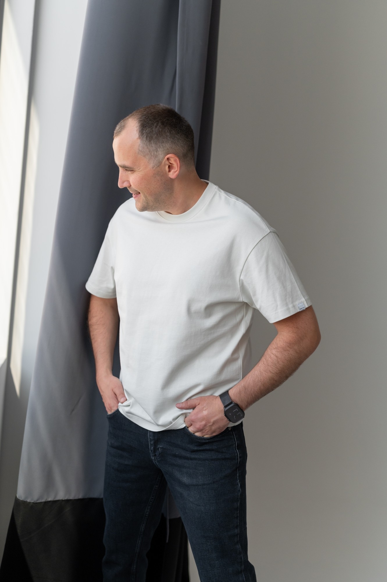 Футболка светло серая CMT (M003)