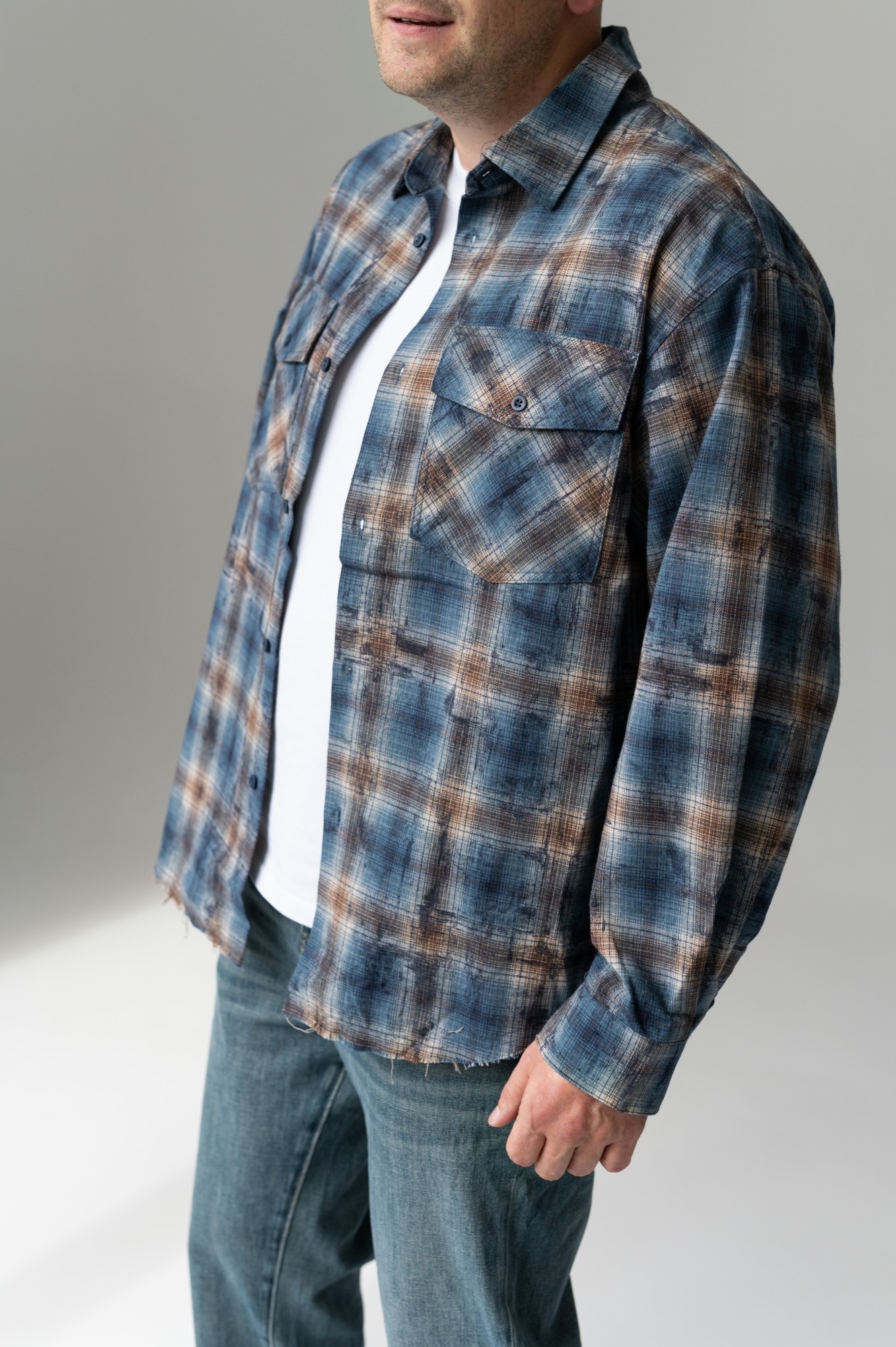 Рубашка в клетку CMT (S041)