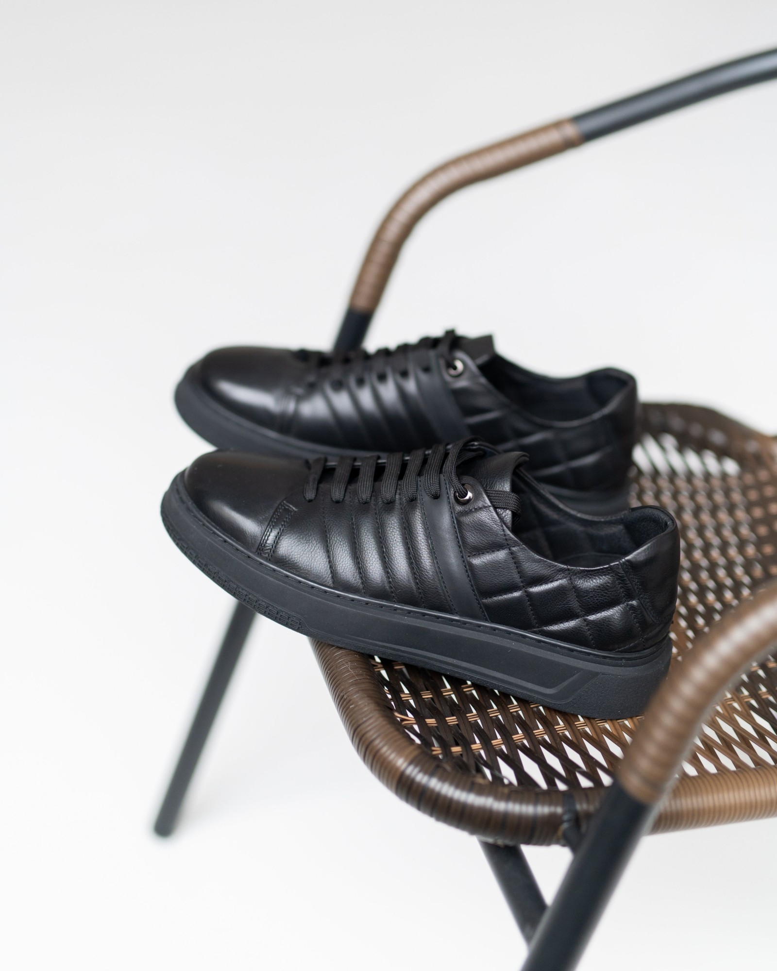 Кожаные кеда Ventura ((053)