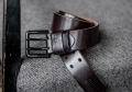 Кожаный ремень БР15 коричневый